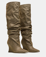 DISTORTION GOLD GLITTER