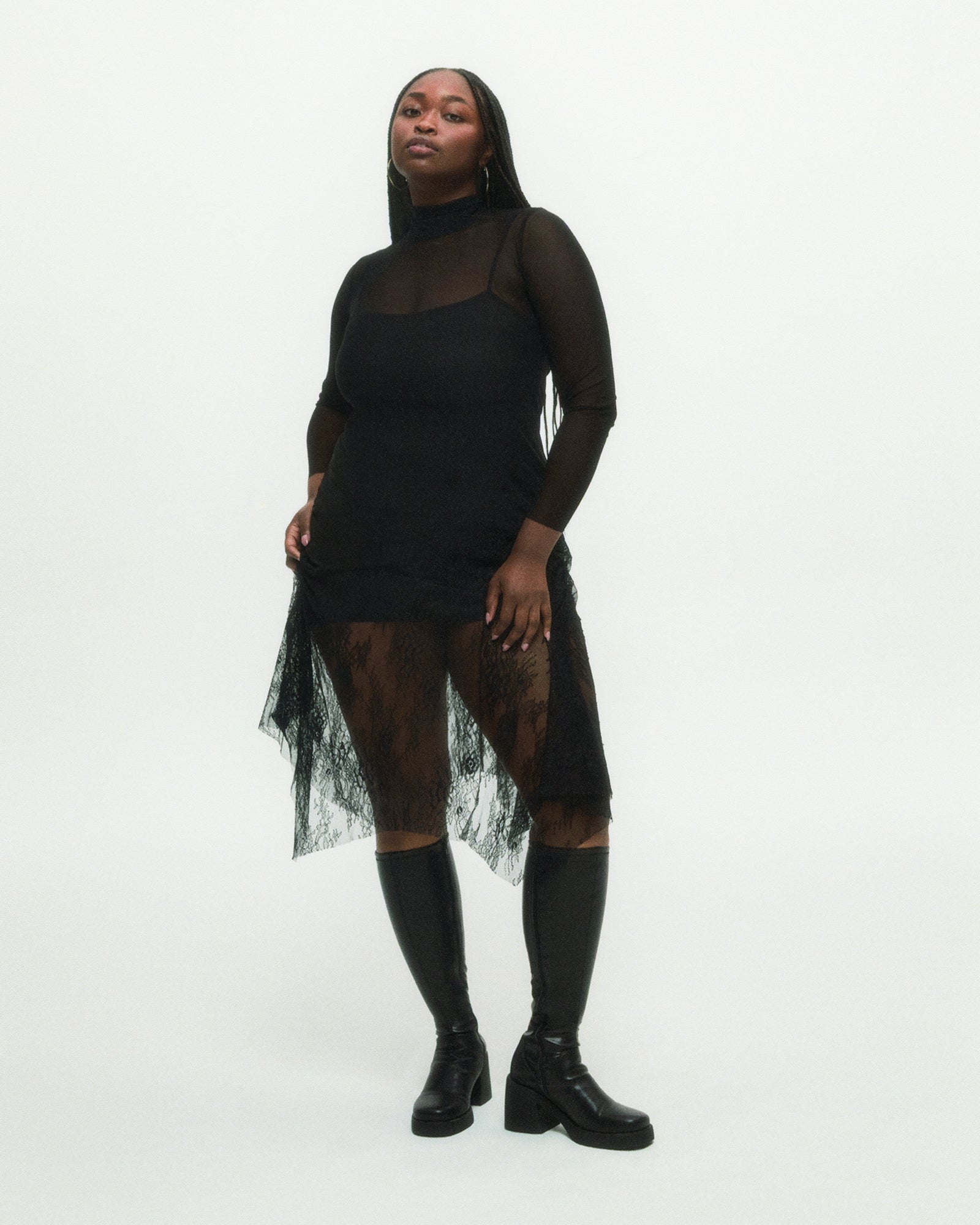 BERKLEIGH BLACK WIDE CALF