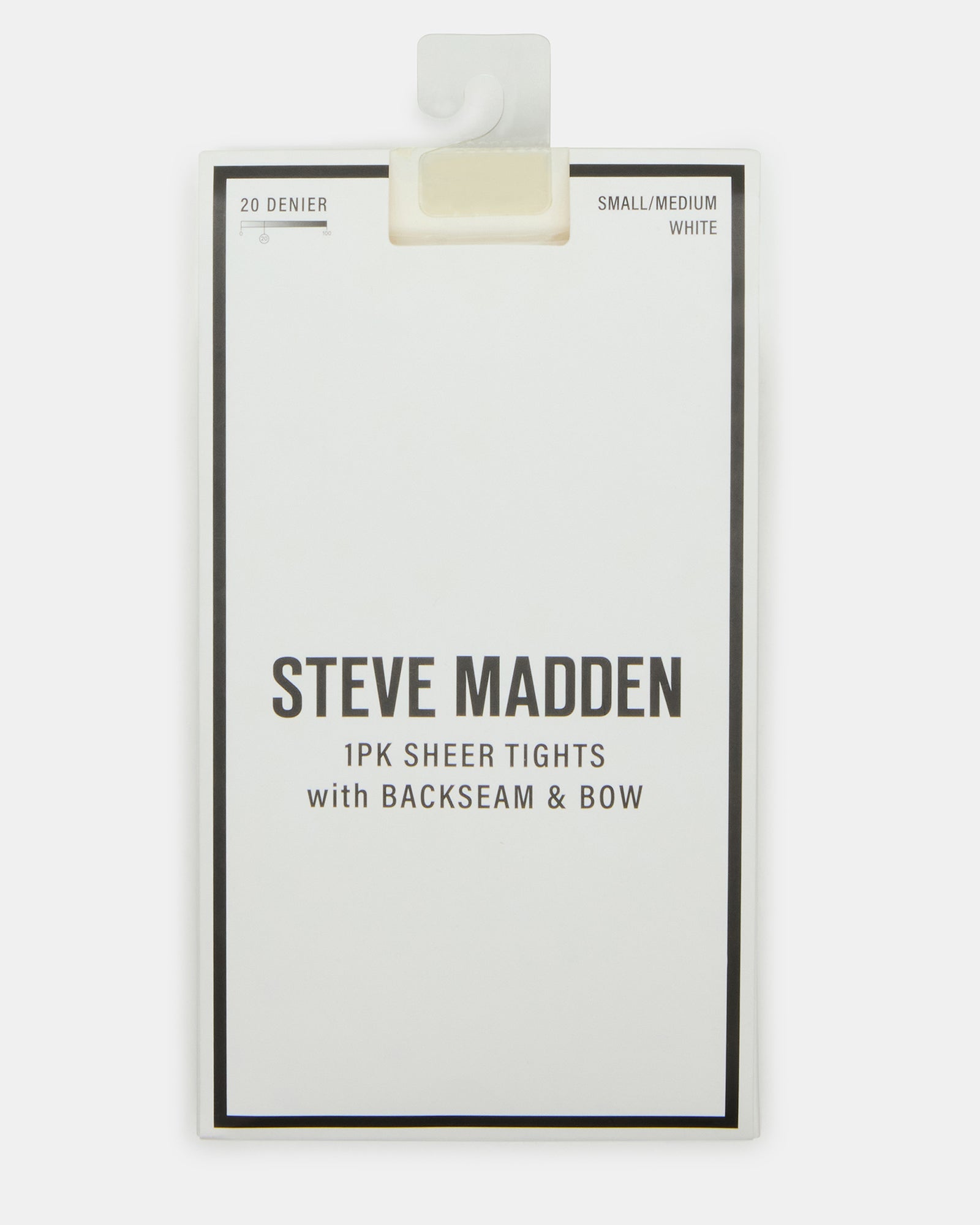 BRIDAL BOW TIGHTS SHEER WHITE