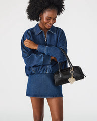 HEART BAG CHARM PEARL